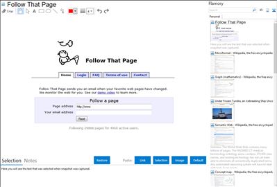 Follow That Page - Flamory bookmarks and screenshots