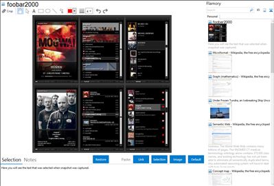 foobar2000 - Flamory bookmarks and screenshots