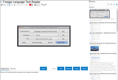 Foreign Language Text Reader - Flamory bookmarks and screenshots