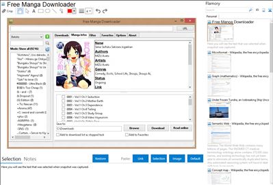 Free Manga Downloader - Flamory bookmarks and screenshots