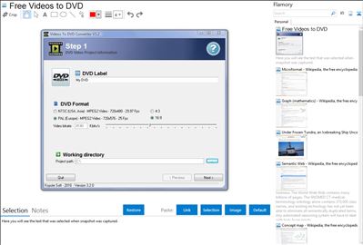 Free Videos to DVD - Flamory bookmarks and screenshots