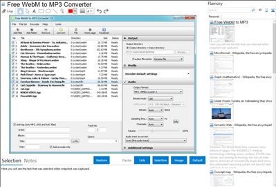 Free WebM to MP3 Converter - Flamory bookmarks and screenshots