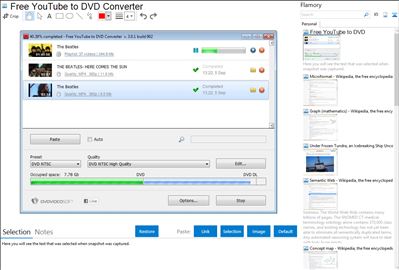 Free YouTube to DVD Converter - Flamory bookmarks and screenshots