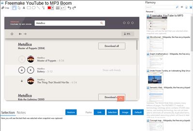 Freemake YouTube to MP3 Boom - Flamory bookmarks and screenshots