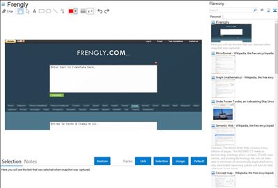 Frengly - Flamory bookmarks and screenshots