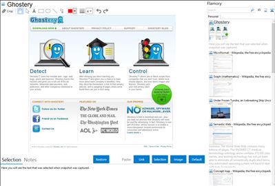 Ghostery - Flamory bookmarks and screenshots