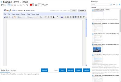Google Drive - Docs - Flamory bookmarks and screenshots