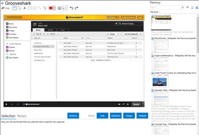Grooveshark - Flamory bookmarks and screenshots