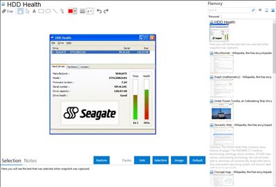 HDD Health - Flamory bookmarks and screenshots