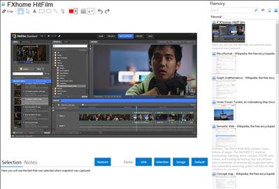 FXhome HitFilm - Flamory bookmarks and screenshots