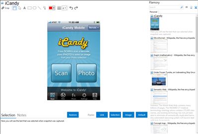 iCandy - Flamory bookmarks and screenshots