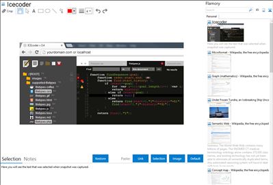 Icecoder - Flamory bookmarks and screenshots