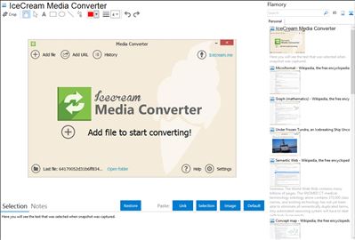 IceCream Media Converter - Flamory bookmarks and screenshots