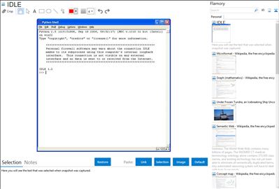 IDLE - Flamory bookmarks and screenshots