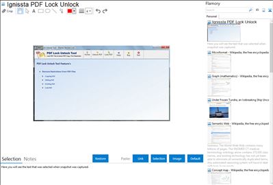 Ignissta PDF Lock Unlock - Flamory bookmarks and screenshots