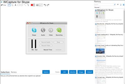 IMCapture for Skype - Flamory bookmarks and screenshots