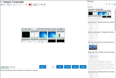 Impero Corporate - Flamory bookmarks and screenshots