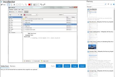 Incollector - Flamory bookmarks and screenshots