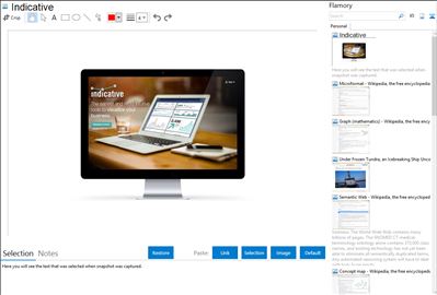 Indicative - Flamory bookmarks and screenshots