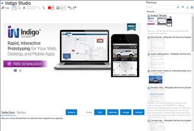 Indigo Studio - Flamory bookmarks and screenshots
