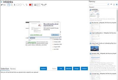 Infolinks - Flamory bookmarks and screenshots