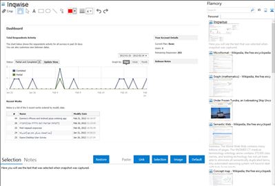 Inqwise - Flamory bookmarks and screenshots