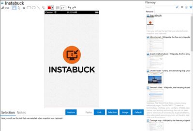 Instabuck - Flamory bookmarks and screenshots