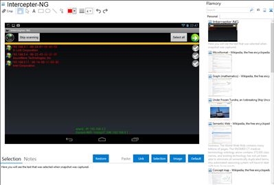 Intercepter-NG - Flamory bookmarks and screenshots