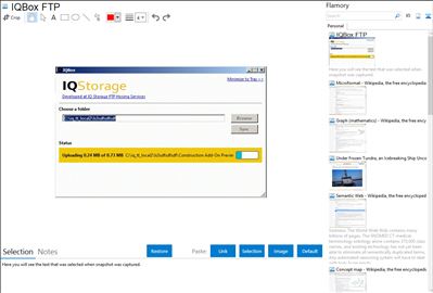 IQBox FTP - Flamory bookmarks and screenshots