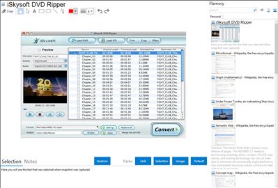 iSkysoft DVD Ripper - Flamory bookmarks and screenshots