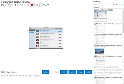 iSkysoft iTube Studio - Flamory bookmarks and screenshots