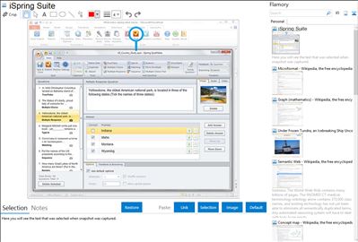 iSpring Suite - Flamory bookmarks and screenshots