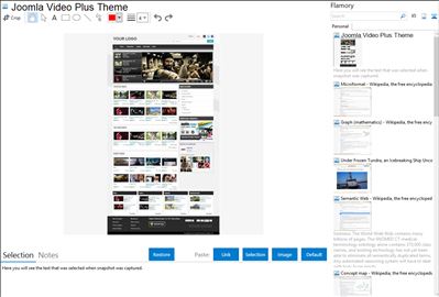 Joomla Video Plus Theme - Flamory bookmarks and screenshots