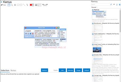 Kamus - Flamory bookmarks and screenshots