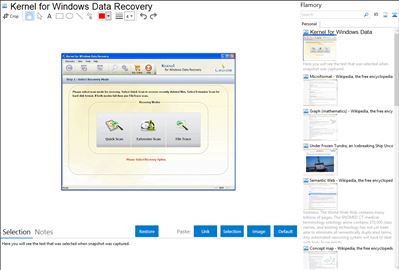 Kernel for Windows Data Recovery - Flamory bookmarks and screenshots