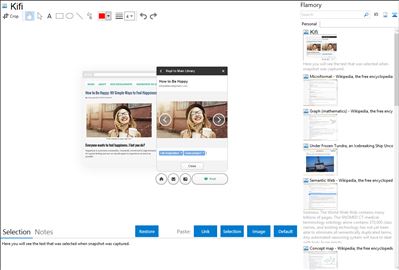 Kifi - Flamory bookmarks and screenshots