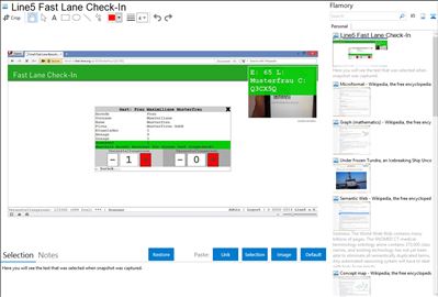 Line5 Fast Lane Check-In - Flamory bookmarks and screenshots