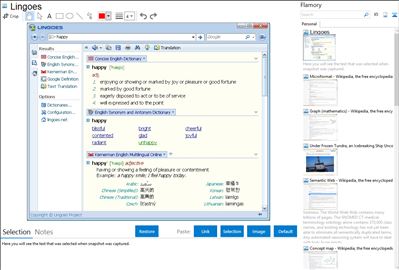 Lingoes - Flamory bookmarks and screenshots