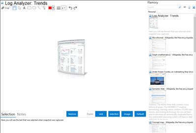 Log Analyzer: Trends - Flamory bookmarks and screenshots