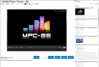 Media Player Classic - BE - Flamory bookmarks and screenshots
