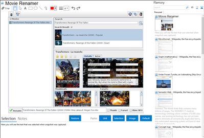 Movie Renamer - Flamory bookmarks and screenshots
