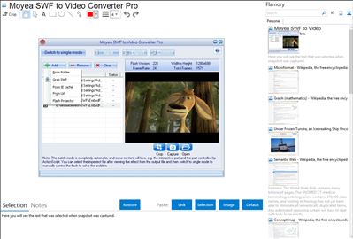 Moyea SWF to Video Converter Pro - Flamory bookmarks and screenshots