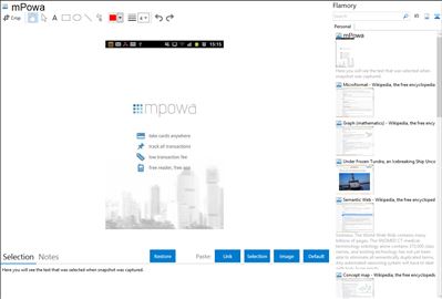 mPowa - Flamory bookmarks and screenshots