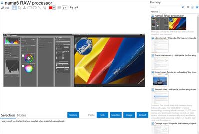 nama5 RAW processor - Flamory bookmarks and screenshots
