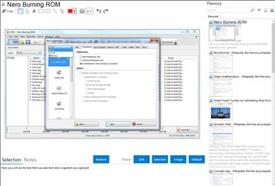 Nero Burning ROM - Flamory bookmarks and screenshots
