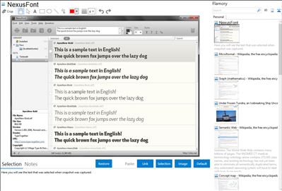 NexusFont - Flamory bookmarks and screenshots