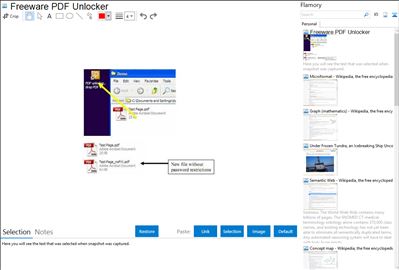 Freeware PDF Unlocker - Flamory bookmarks and screenshots