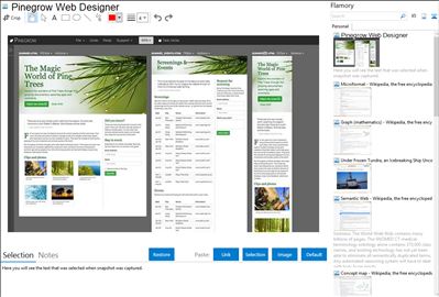Pinegrow Web Designer - Flamory bookmarks and screenshots