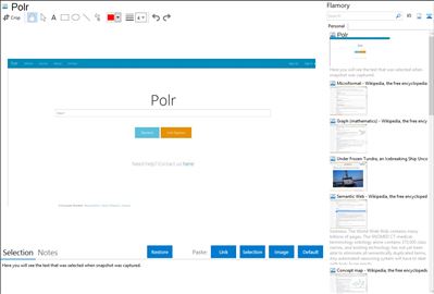 Polr - Flamory bookmarks and screenshots