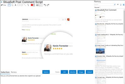 StivaSoft Post Comment Script - Flamory bookmarks and screenshots